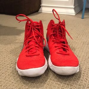 Women’s RED Nike Basketball Shoes